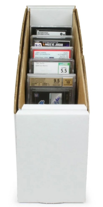 BCW Super Vault Cardboard Storage Box - Holds Graded Cards (with lid)